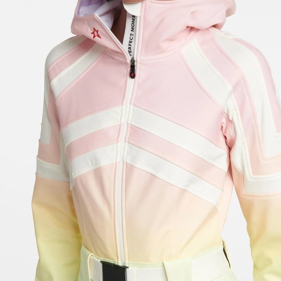 Tignes One Piece Pastel Rainbow Ombré Ski Suit - Picture 7 of 16